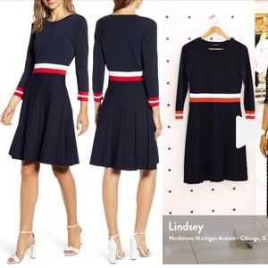 Tommy Hilfiger Fit and Flare Sweater Dress